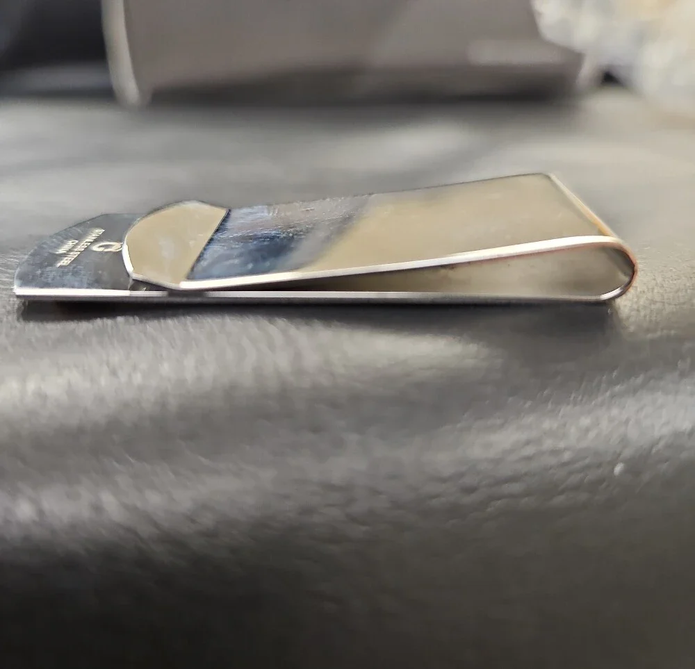 Gold Golf Club Money Clip